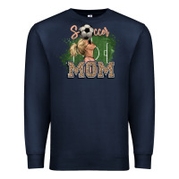 Navy Soccer Mom Premium Sweatshirt - HowdyJamesFarm