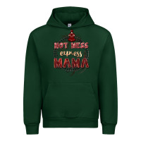 Forest Green Hot mess express mama Mother's Day Urban Hoodie - FaDigitalArtStudio