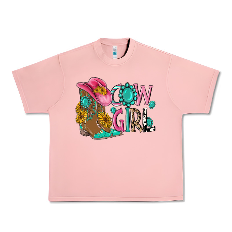 Cow Girl Western Boots Urban Heavy Tee by MaliasSmallBusiness | Teevron