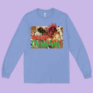 Merry Christmas Long Sleeve Tee Designed By Jahusdesignshop