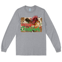Heather Grey merry christmas Long Sleeve Tee - JahusDesignShop