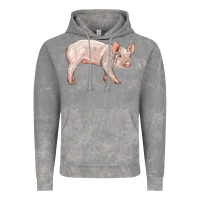 Cloud Rock american yorkshire pig  baby Vintage Hoodie - LillyAllenDesigns