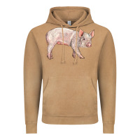 Vintage Camel american yorkshire pig  baby Vintage Hoodie - LillyAllenDesigns