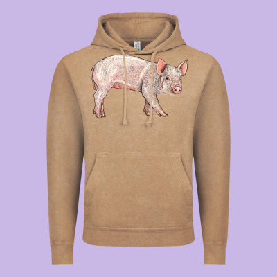 American Yorkshire Pig  Baby Vintage Hoodie Designed By Lillyallendesigns