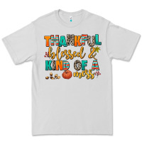 Dove Grey thankful  blessed and kind of a mess Premium Tee - AdoDesignShop