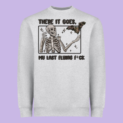 There It Goes My Last Flying Fck Heavyweight Sweatshirt Designed By Maliassmallbusiness