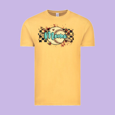 Softball Mama Vintage Tee Designed By Maliassmallbusiness