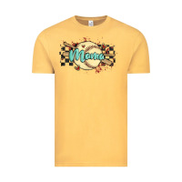Vintage Mustard softball mama Vintage Tee - MaliasSmallBusiness