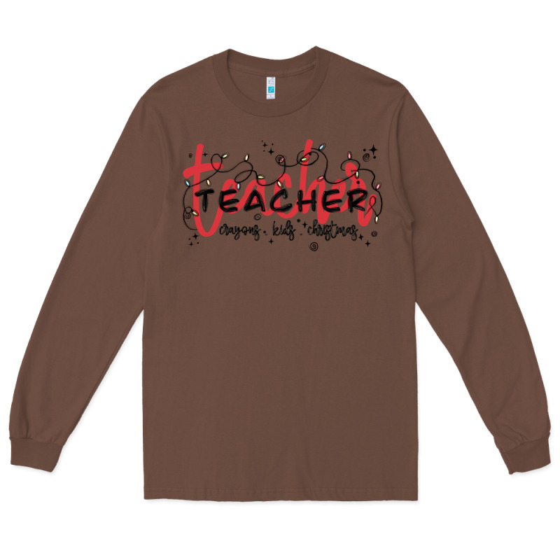Christmas Teacher Long Sleeve Tee by MaliasSmallBusiness | Teevron
