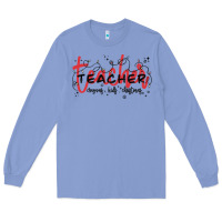 Colony Blue christmas teacher Long Sleeve Tee - MaliasSmallBusiness