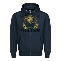 Navy Keep Your Soul Clean And Your Boots Dırty Cowgirl Boots Zipper Hoodie - Bettercallsaul
