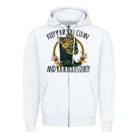 White Keep Your Soul Clean And Your Boots Dırty Cowgirl Boots Zipper Hoodie - Bettercallsaul