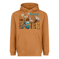 Meerkat Happy Easter with Cowboy Easter Day Heavyweight Hoodie - HowdyJamesFarm
