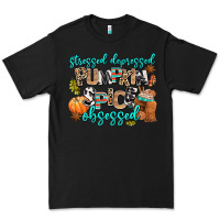 Black stressed depressed pumpkin spice obsessed Premium Tee - AdoDesignShop