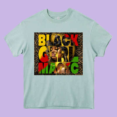 Black Girl Magic Heavy Core Tee Designed By Hra Design Shop