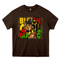Chocolate Brown black girl magic Heavy Core Tee - HRA Design Shop
