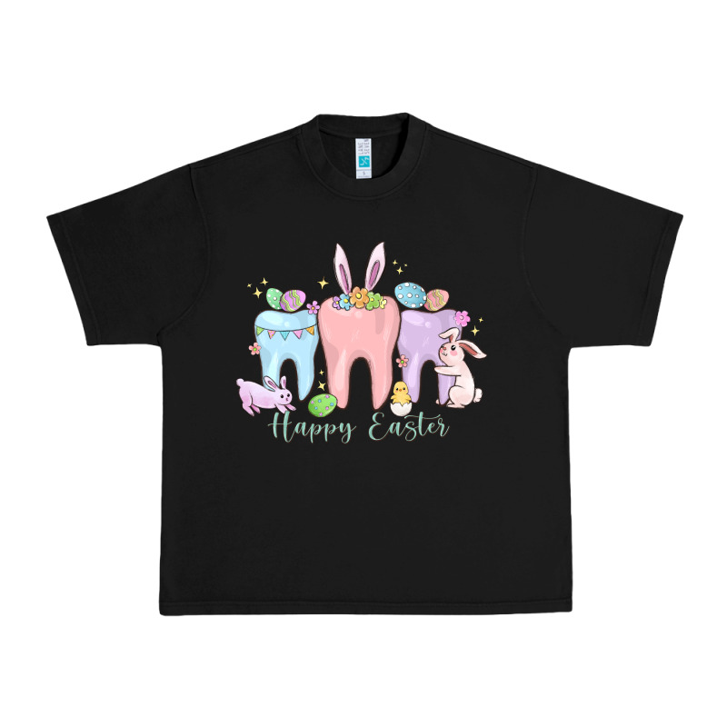 Happy Easter Teeth Urban Heavy Tee by MaliasSmallBusiness | Teevron