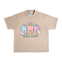 French Oak happy easter teeth Urban Heavy Tee - MaliasSmallBusiness