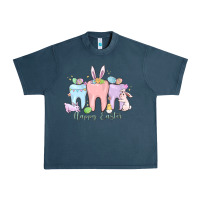 Midnight Navy happy easter teeth Urban Heavy Tee - MaliasSmallBusiness