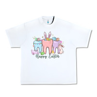 White happy easter teeth Urban Heavy Tee - MaliasSmallBusiness