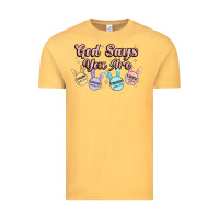 Vintage Mustard god says you are easter Vintage Tee - MaliasSmallBusiness
