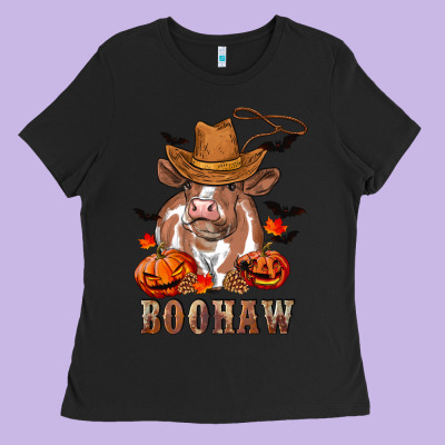 Boohaw Heifer Ladies Tee Designed By Ranaportraitstore