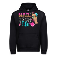 Black nail tech life bbs Urban Hoodie - BundleAndBundleShop