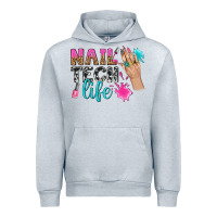 Heather Grey nail tech life bbs Urban Hoodie - BundleAndBundleShop