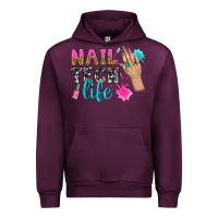 Mauve Wine nail tech life bbs Urban Hoodie - BundleAndBundleShop