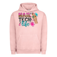 Pigment Salmon nail tech life bbs Urban Hoodie - BundleAndBundleShop