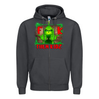 Smoke Fuck Them Kids Grinch Zipper Hoodie - Bettercallsaul