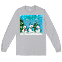 Moon Dust snowman Long Sleeve Tee - MaliasSmallBusiness