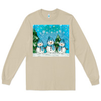 Mushroom snowman Long Sleeve Tee - MaliasSmallBusiness