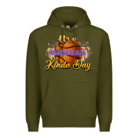 Army Green It's a Basketball kinda day Premium Hoodie - HowdyJamesFarm