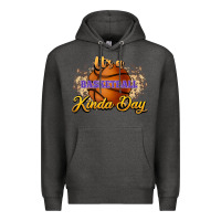 Charcoal Heather It's a Basketball kinda day Premium Hoodie - HowdyJamesFarm
