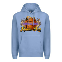 Colony Blue It's a Basketball kinda day Premium Hoodie - HowdyJamesFarm