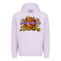 Lilac It's a Basketball kinda day Premium Hoodie - HowdyJamesFarm