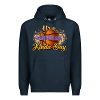 Navy It's a Basketball kinda day Premium Hoodie - HowdyJamesFarm