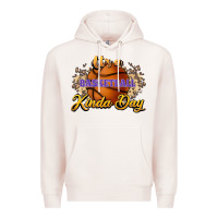 Pale Pink It's a Basketball kinda day Premium Hoodie - HowdyJamesFarm