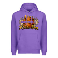 Purple It's a Basketball kinda day Premium Hoodie - HowdyJamesFarm