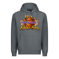 Rock It's a Basketball kinda day Premium Hoodie - HowdyJamesFarm