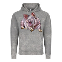 Cloud Rock Landrace Pig Vintage Hoodie - LillyAllenDesigns