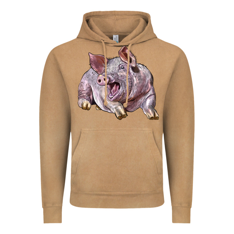 Landrace Pig Vintage Hoodie by LillyAllenDesigns | Teevron