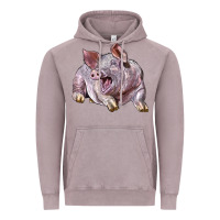 Vintage Zinc Landrace Pig Vintage Hoodie - LillyAllenDesigns
