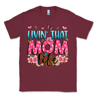 Burgundy livin' that mom life Classic Tee - JahusDesignShop