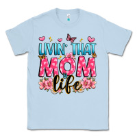 Dusty Blue livin' that mom life Classic Tee - JahusDesignShop