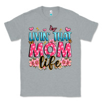 Heather Grey livin' that mom life Classic Tee - JahusDesignShop