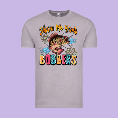 Show Me Your Bobbers Vintage Tee Designed By Jahusdesignshop