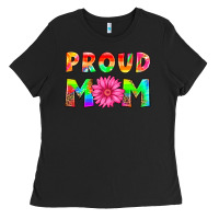 Black proud mom Ladies Tee - HRA Design Shop