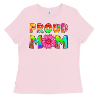 Bubblegum Pink proud mom Ladies Tee - HRA Design Shop